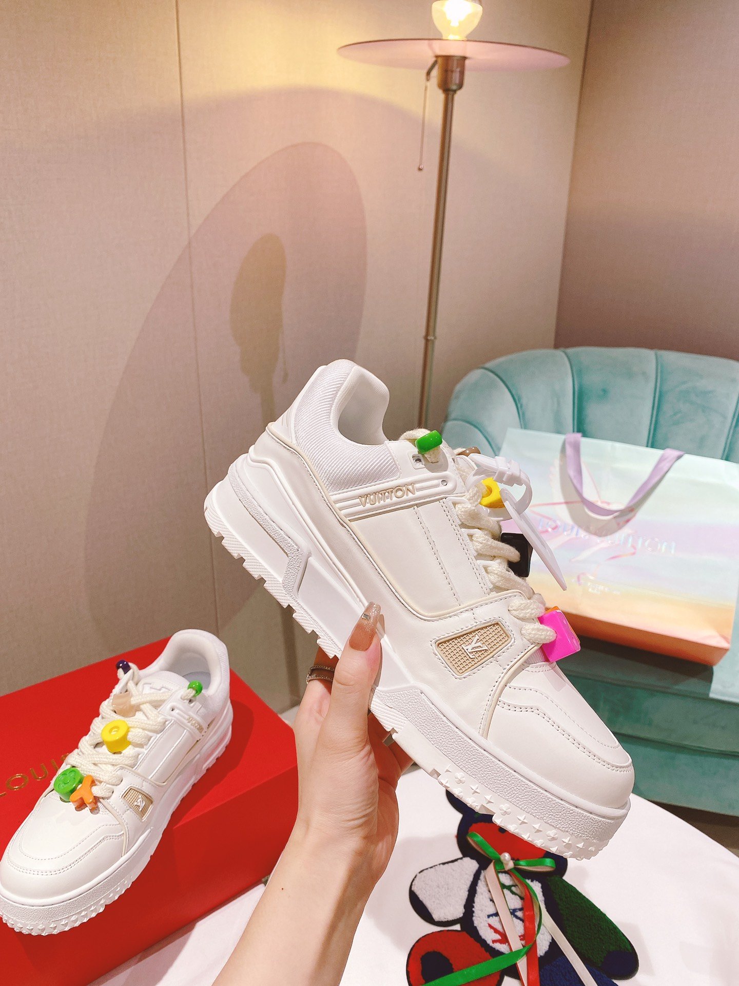 Louis Vuitton Women's LV Trainer Sneaker White For Women LV - Soul Replicas