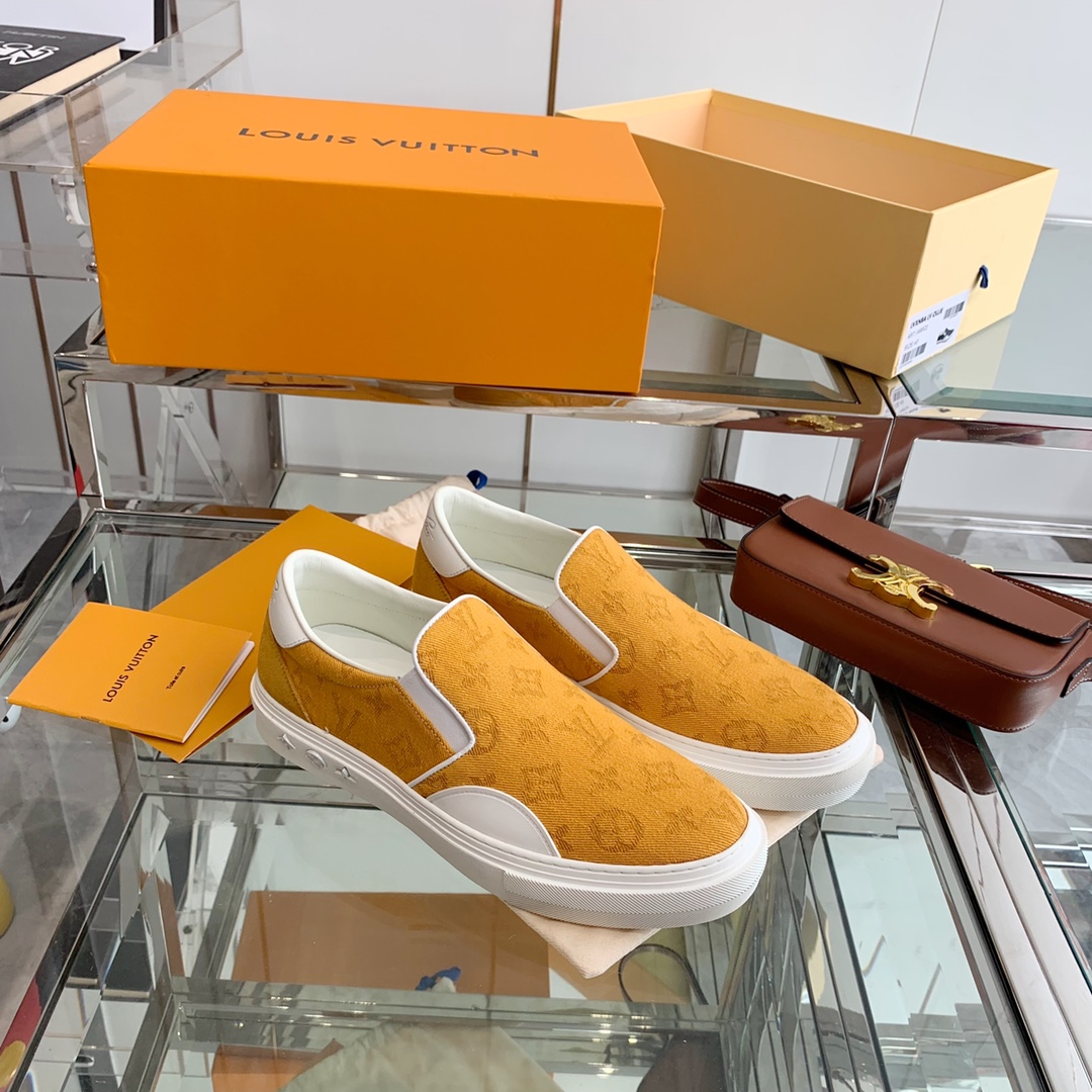 Louis Vuitton Women's Trocadero Slip On Orange For Women LV - Soul Replicas