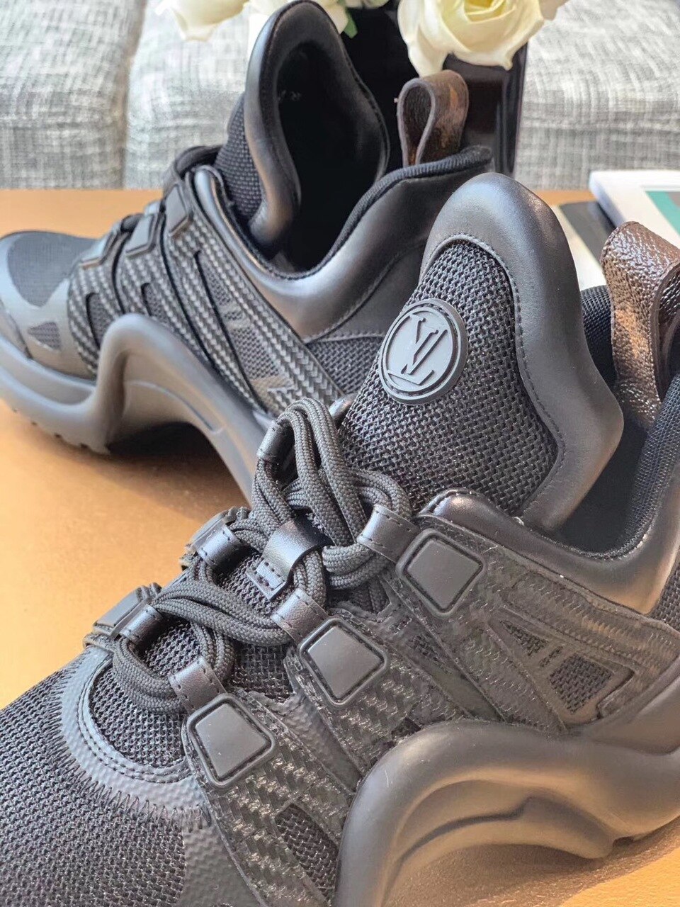 Louis Vuitton LV Archlight Sneaker Technical Fabrics Black For Women LV - Soul Replicas