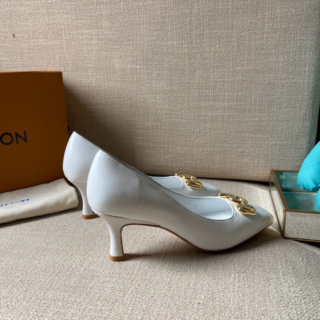 Louis Vuitton Women's Rotary Pump White For Women LV 1AAE2Y - Soul Replicas