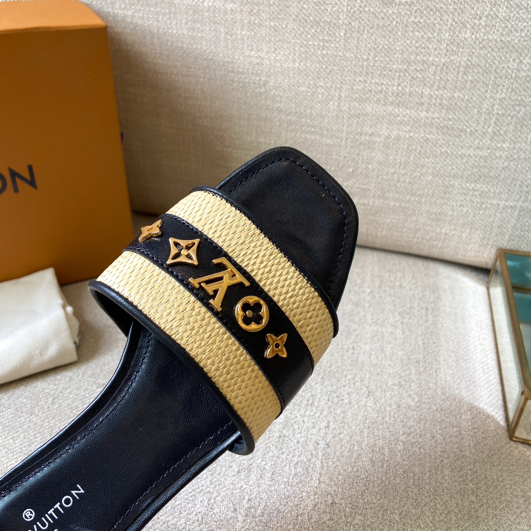 Louis Vuitton Women's Lock It Mule Black For Women LV - Soul Replicas