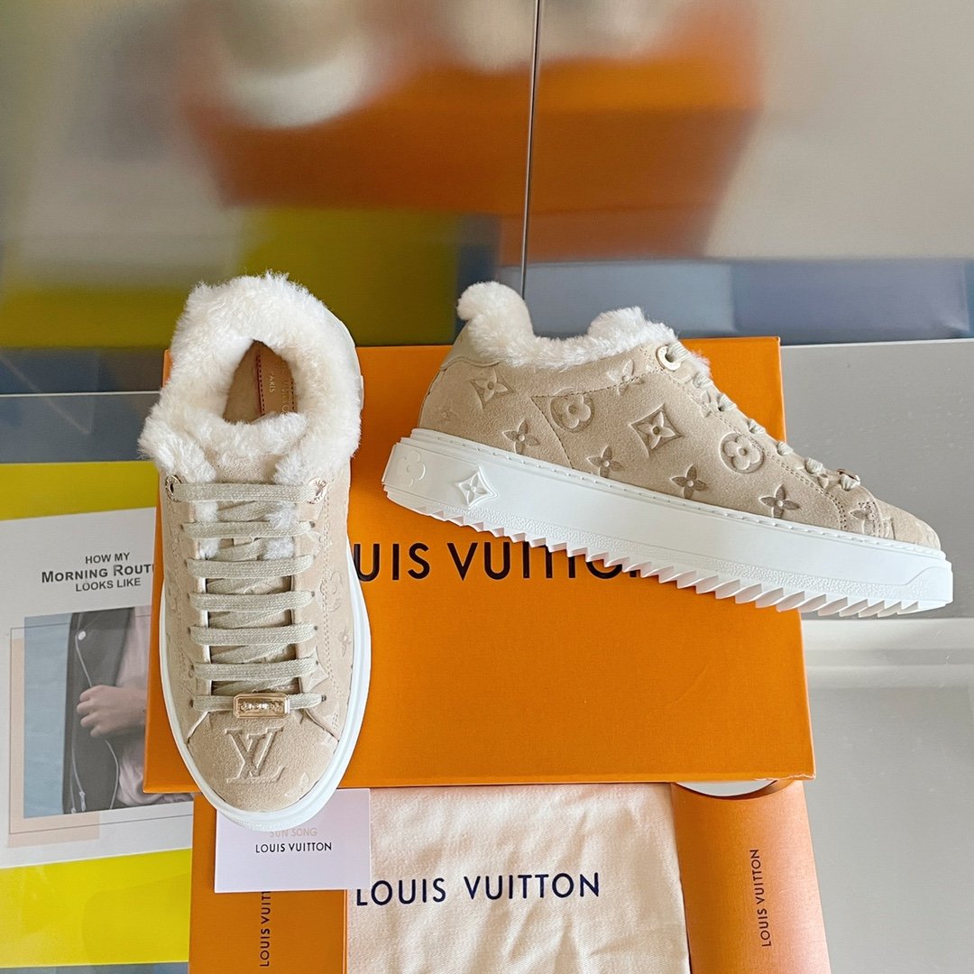 Louis Vuitton Women's Time Out Sneaker Beige For Women LV - Soul Replicas