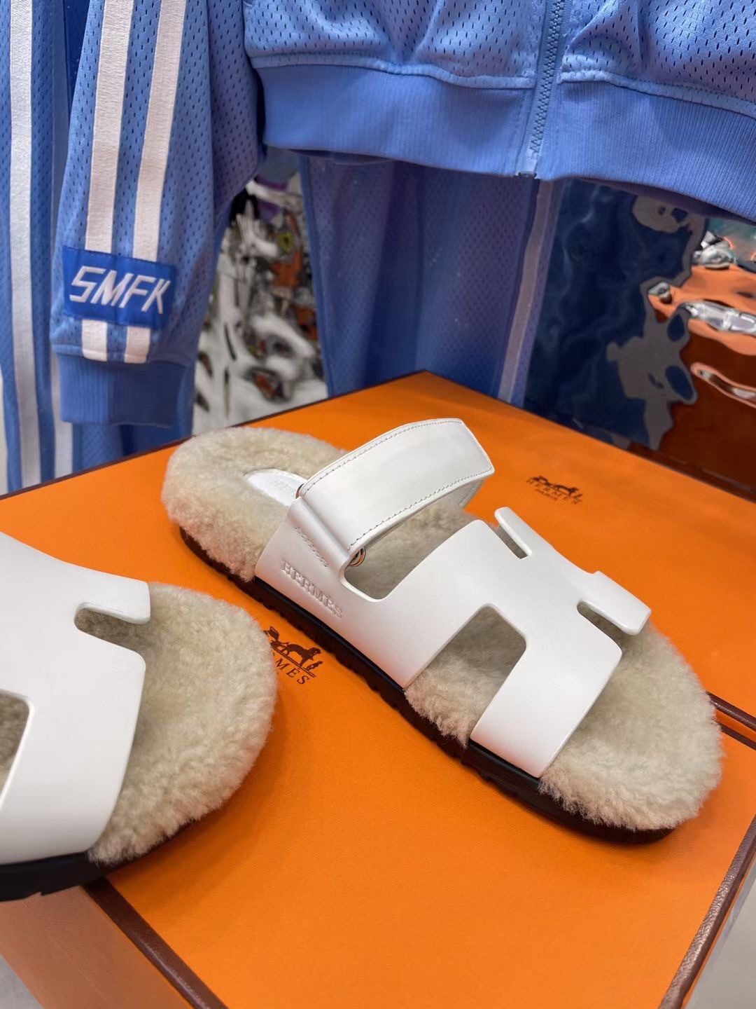 Hermes Chypre Sandal White For Women - Soul Replicas