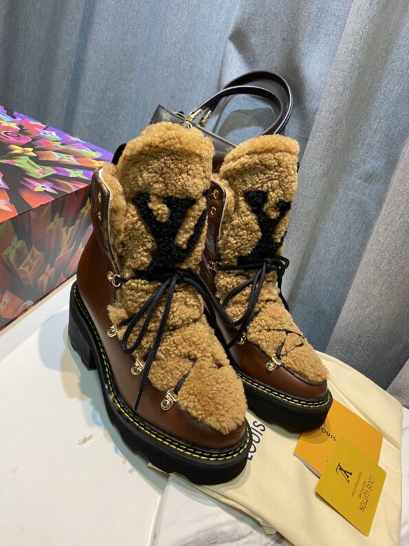 Louis Vuitton Women's Beaubourg Ankle Boot Brown For Women LV - Soul Replicas