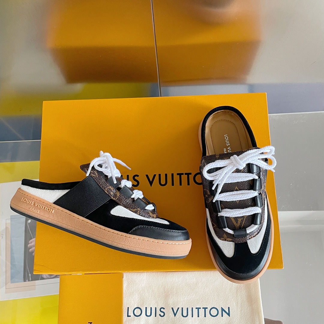 Louis Vuitton Women's Lous Sneakers Beige For Women LV - Soul Replicas
