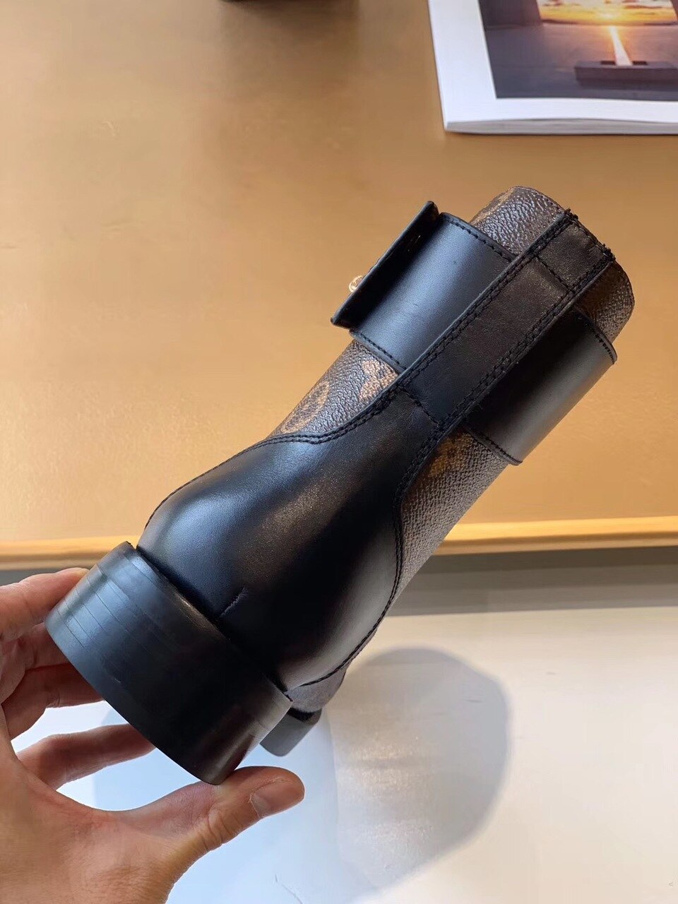 Louis Vuitton Wonderland Flat Ranger Patent Monogram Material Black/Brown For Women LV 1A2Q3N - Soul Replicas