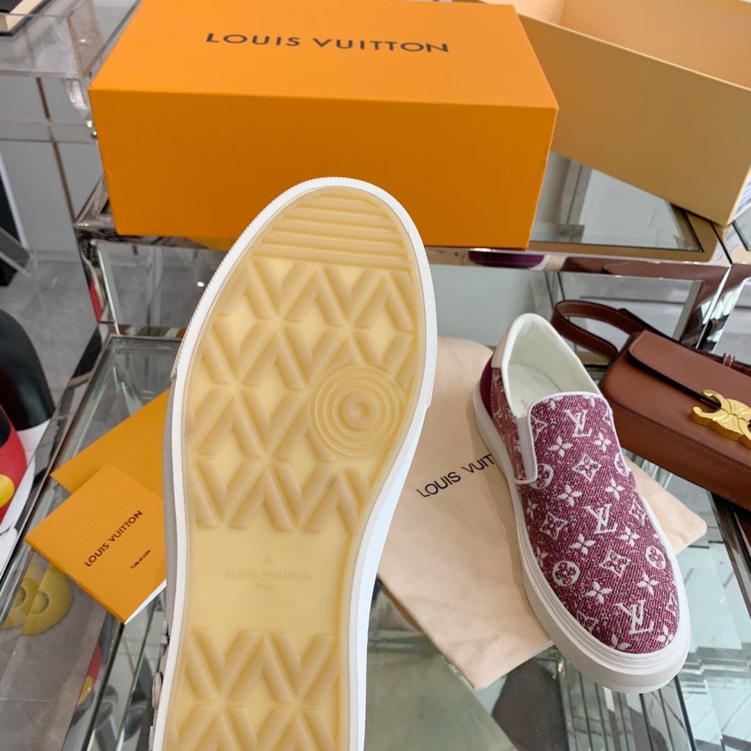 Louis Vuitton Women's Trocadero Slip On Red For Women LV - Soul Replicas