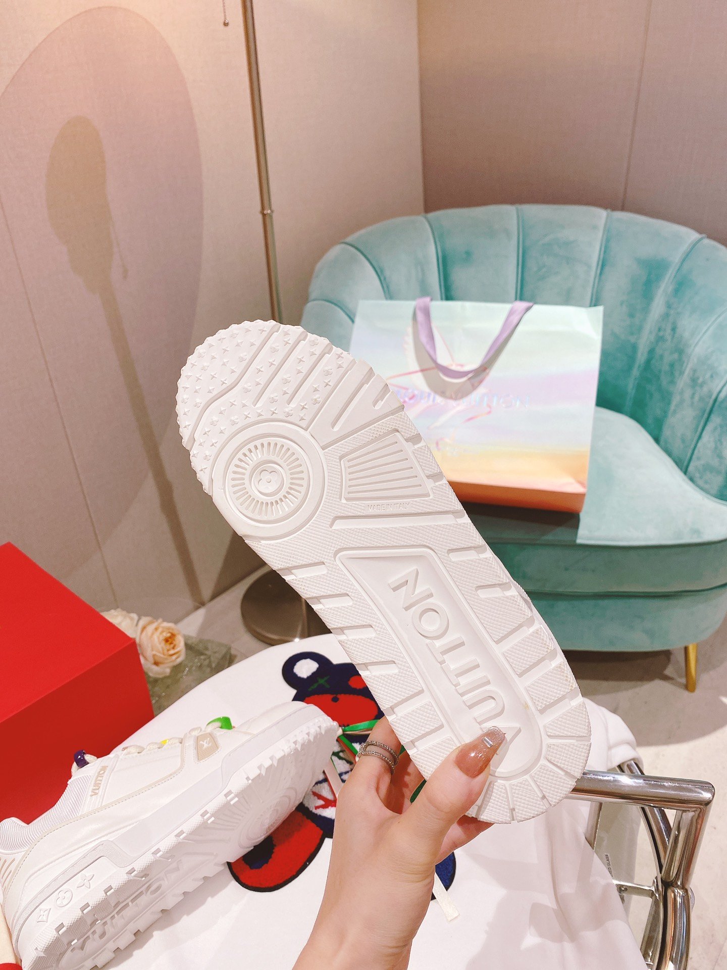 Louis Vuitton Women's LV Trainer Sneaker White For Women LV - Soul Replicas