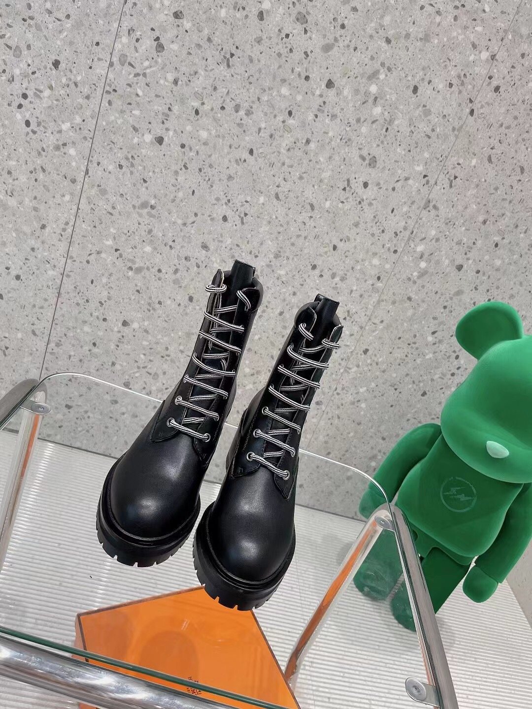 Hermes Bridge Ankle Boots Black For Women H202130Z Y4385 - Soul Replicas