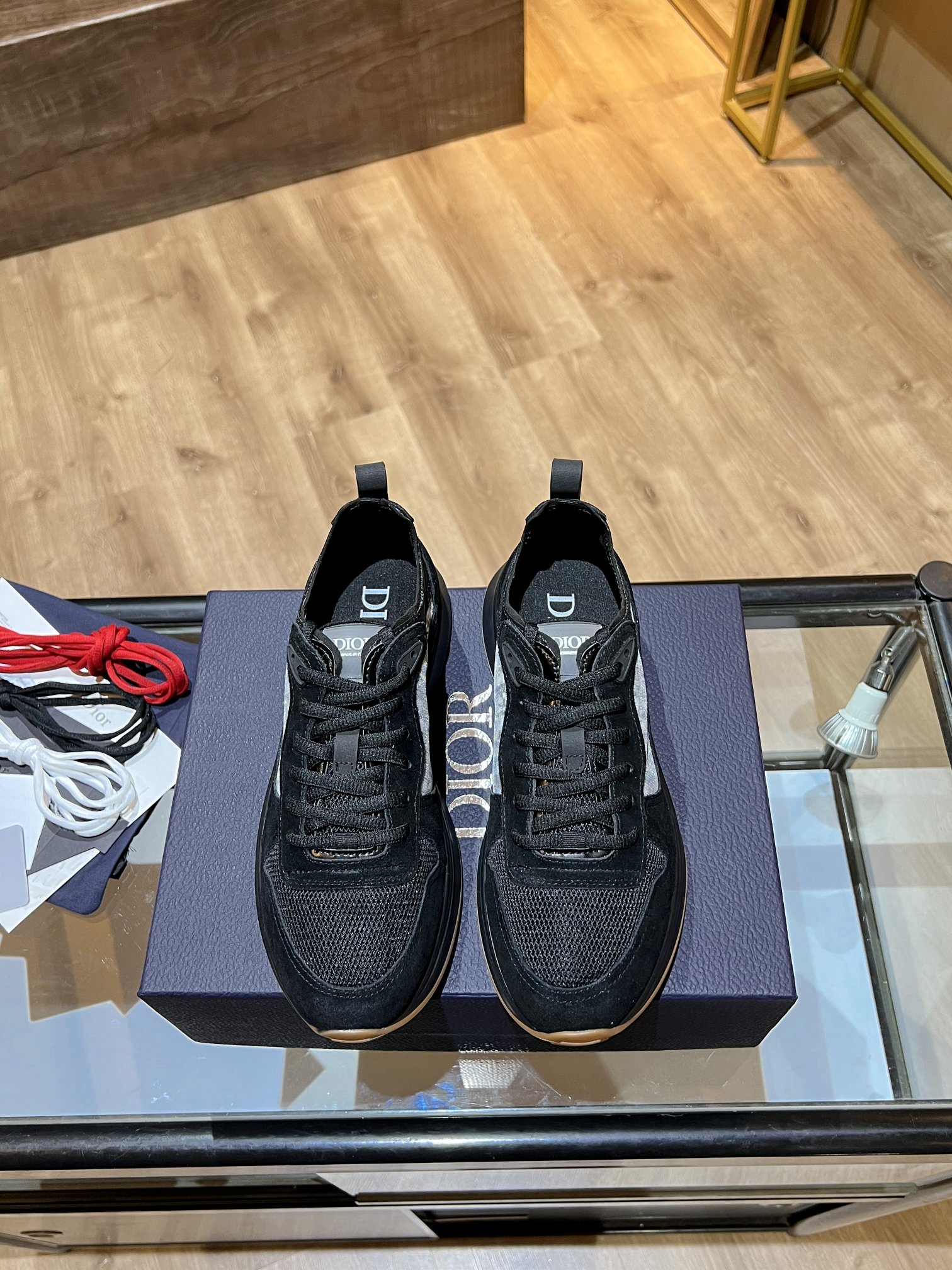 Christian Dior B25 Runner Sneaker Black For Men CD - Soul Replicas