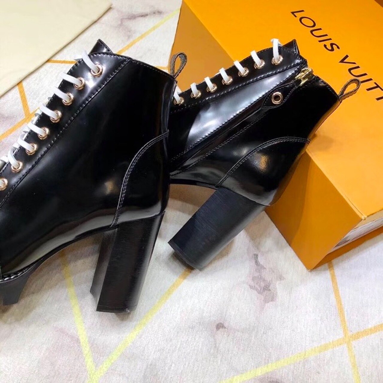 Louis Vuitton Star Trail Ankle Boot Black For Women LV - Soul Replicas