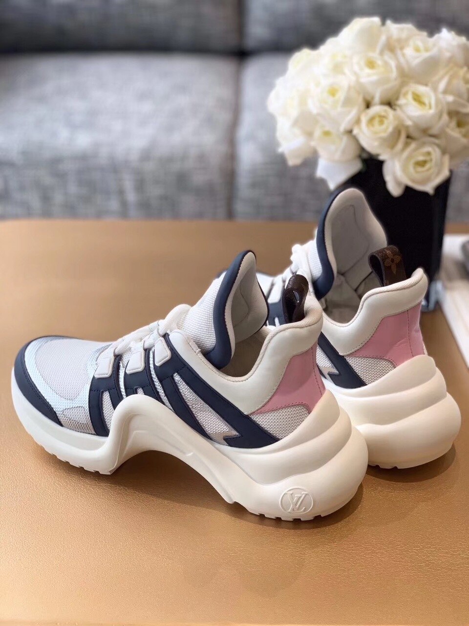 Louis Vuitton LV Archlight Sneaker Monogram Material Blue/White For Women LV - Soul Replicas