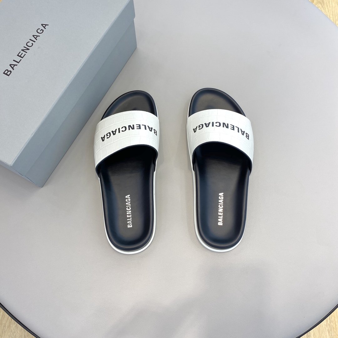 Balenciaga Slide Sandal White For Women - Soul Replicas