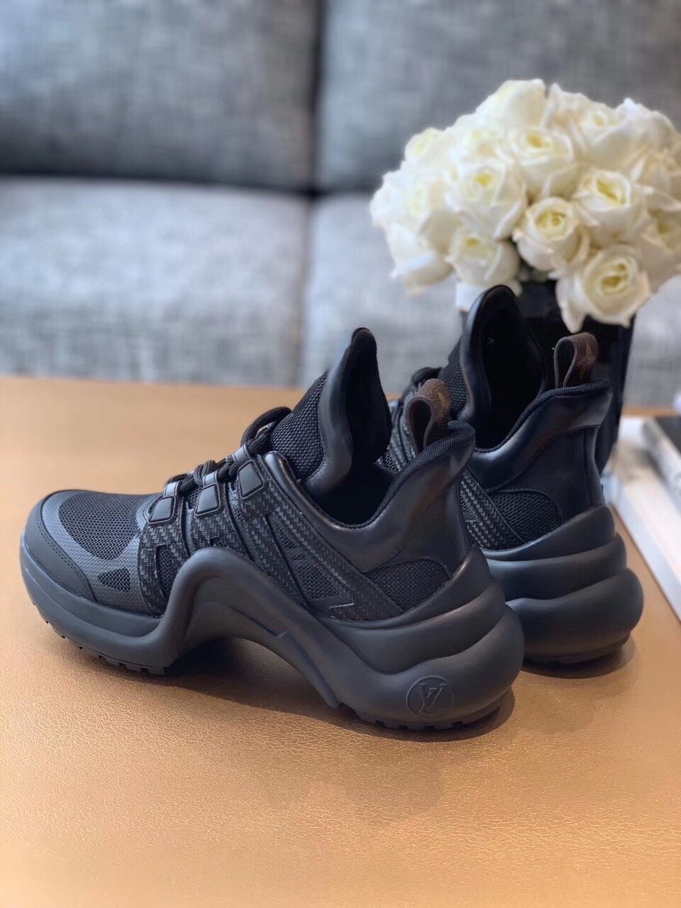 Louis Vuitton LV Archlight Sneaker Technical Fabrics Black For Women LV - Soul Replicas