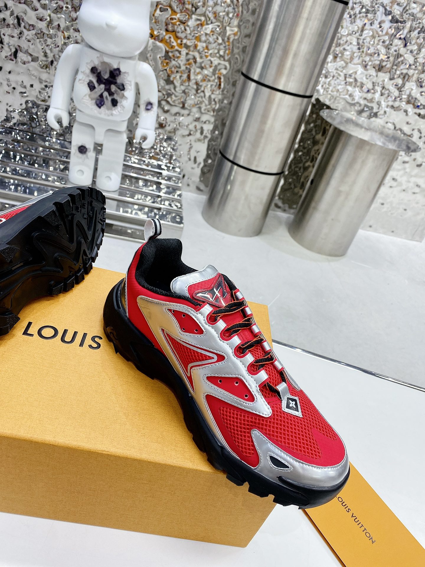 Louis Vuitton Women's LV Runner Tatic Sneaker Red For Women LV - Soul Replicas