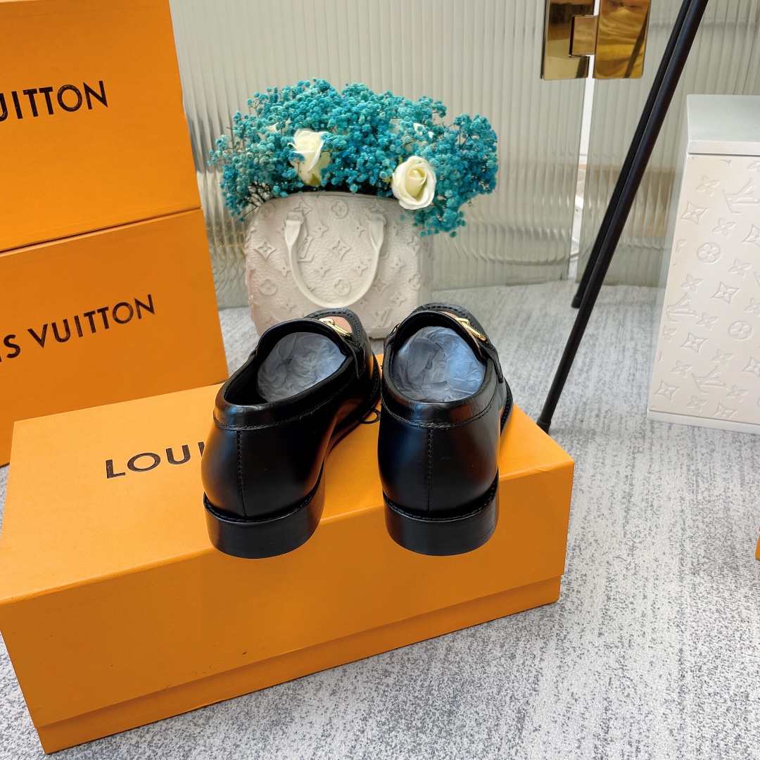 Louis Vuitton Women's Chess Flat Loafe Black And Beige  For Women LV - Soul Replicas