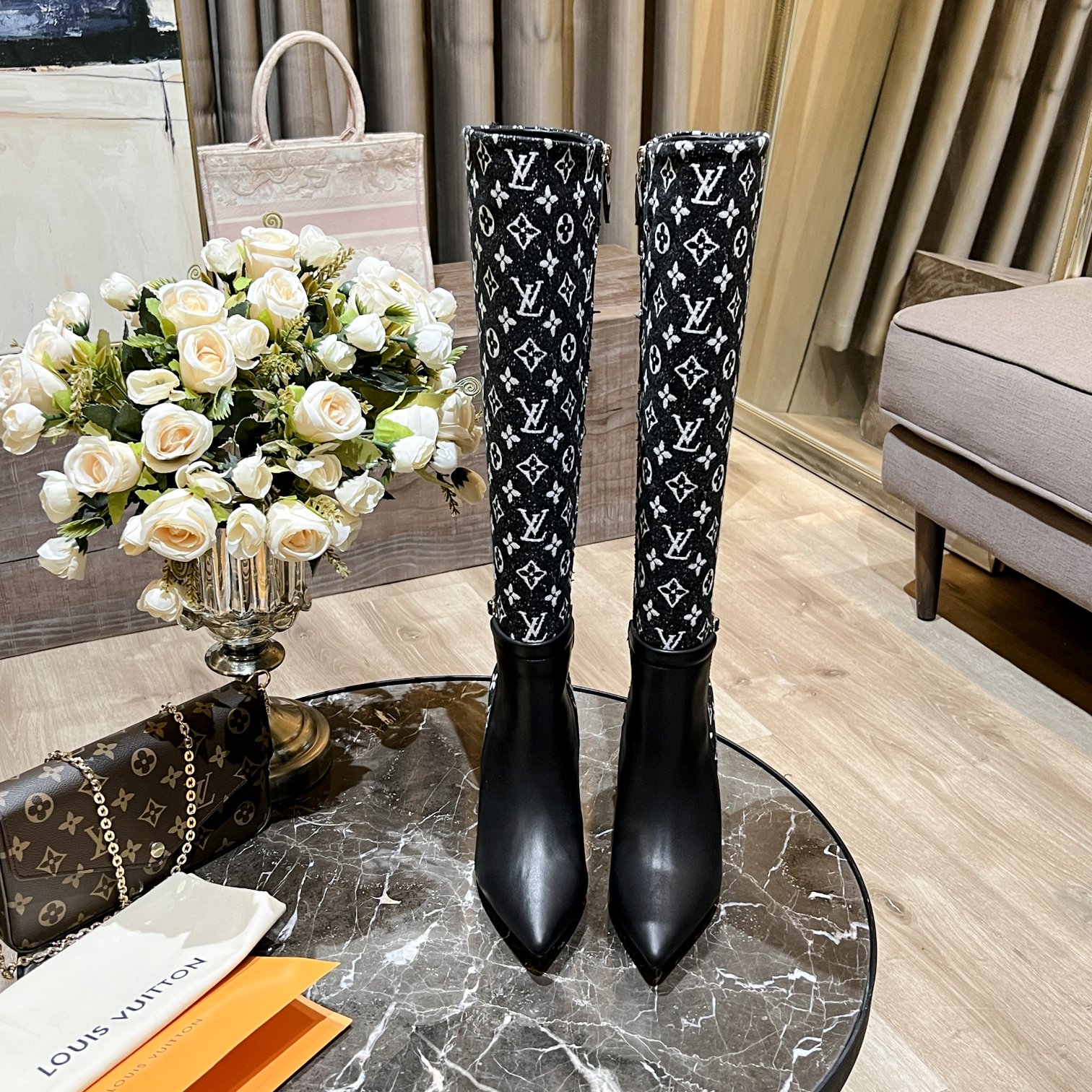 Louis Vuitton Women's Bottine Silhouette Black For Women LV - Soul Replicas