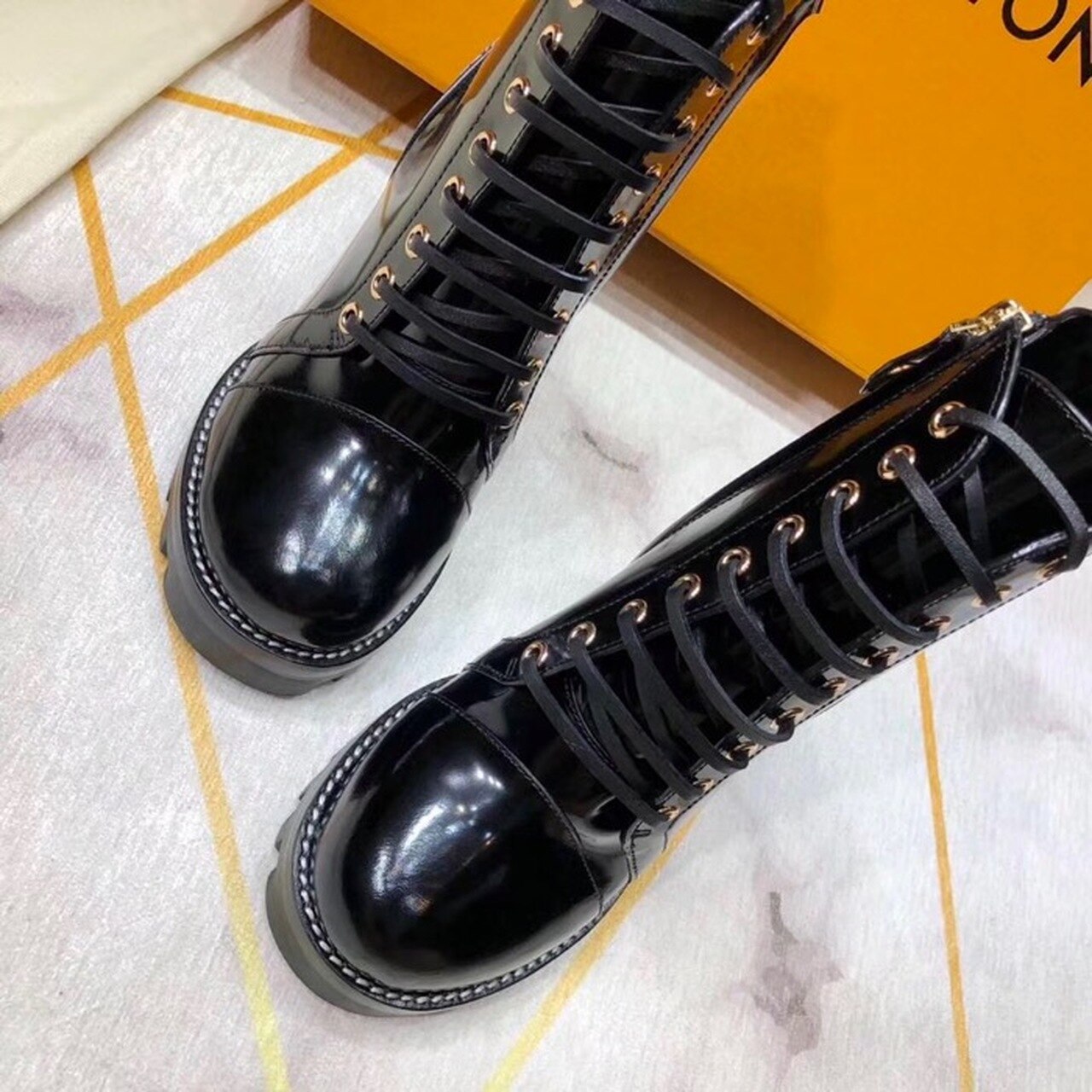 Louis Vuitton Star Trail Ankle Boot Black For Women LV - Soul Replicas