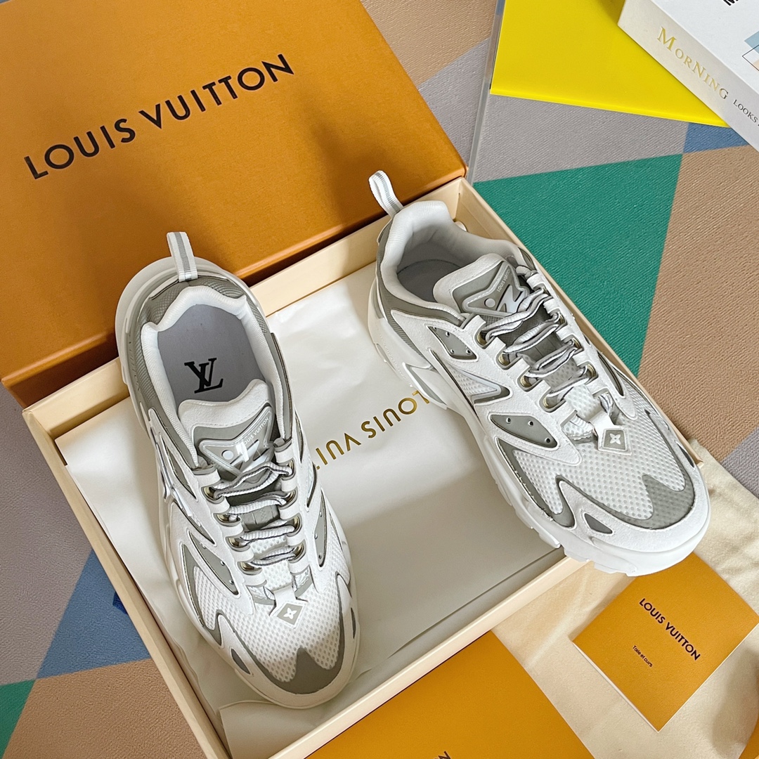 Louis Vuitton Women's LV Runner Tatic Sneaker White For Women LV 1A9TUZ - Soul Replicas