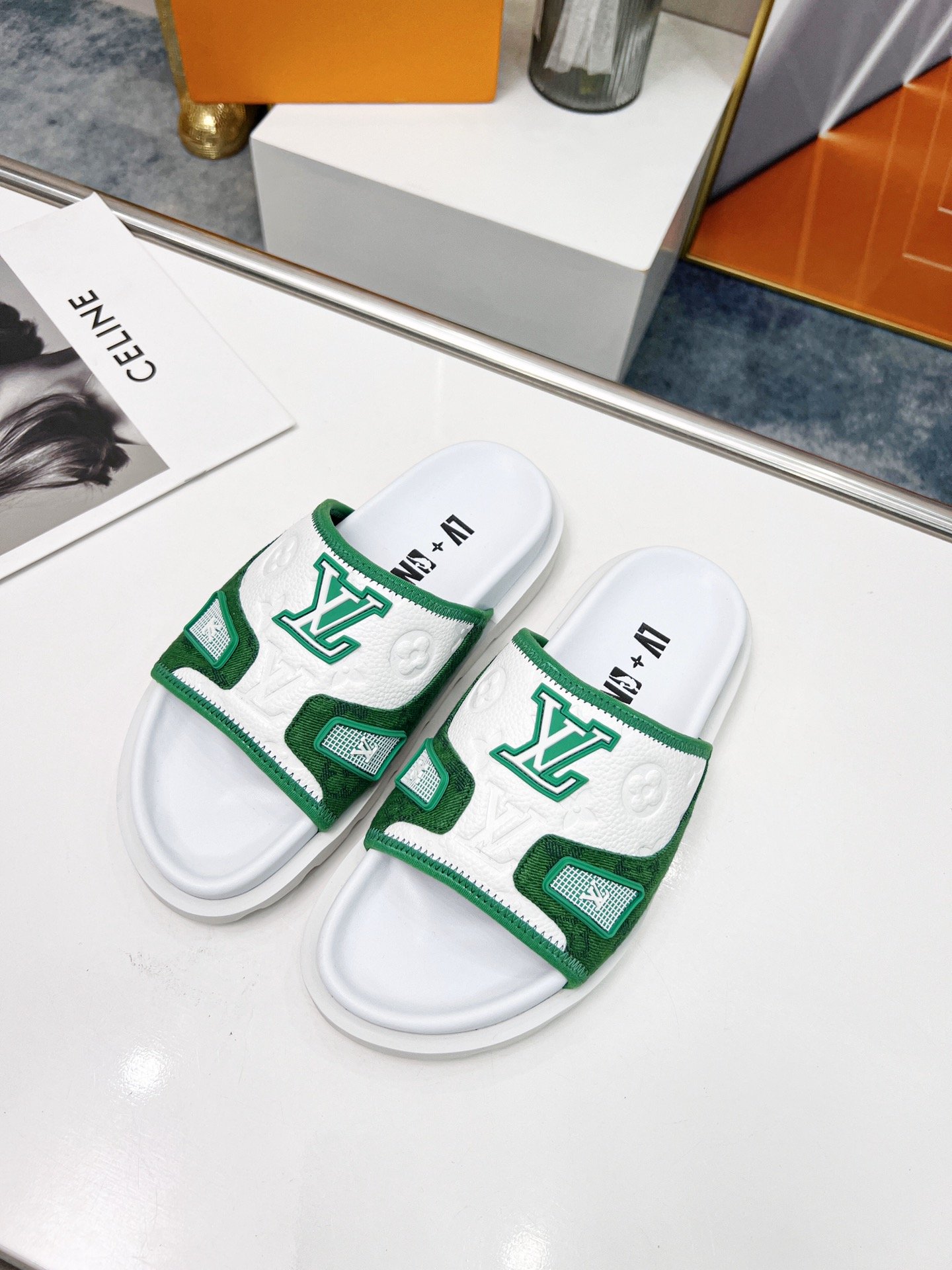 Louis Vuitton Women's Pool Pillow Comfort Mule Green For Women LV - Soul Replicas