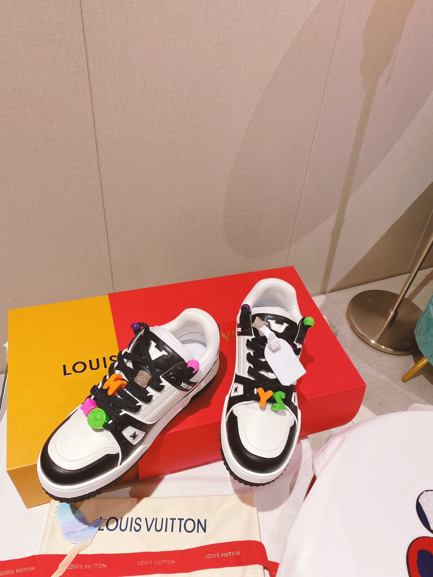 Louis Vuitton Women's LV Trainer Sneaker Black For Women LV - Soul Replicas