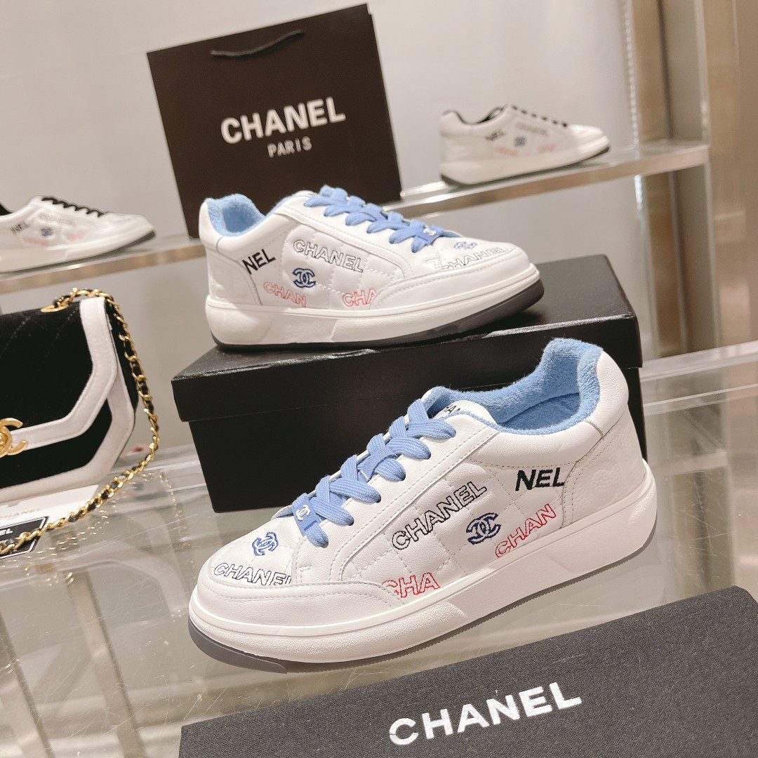 Chanel Women's Sneakers Blue For Women - Soul Replicas