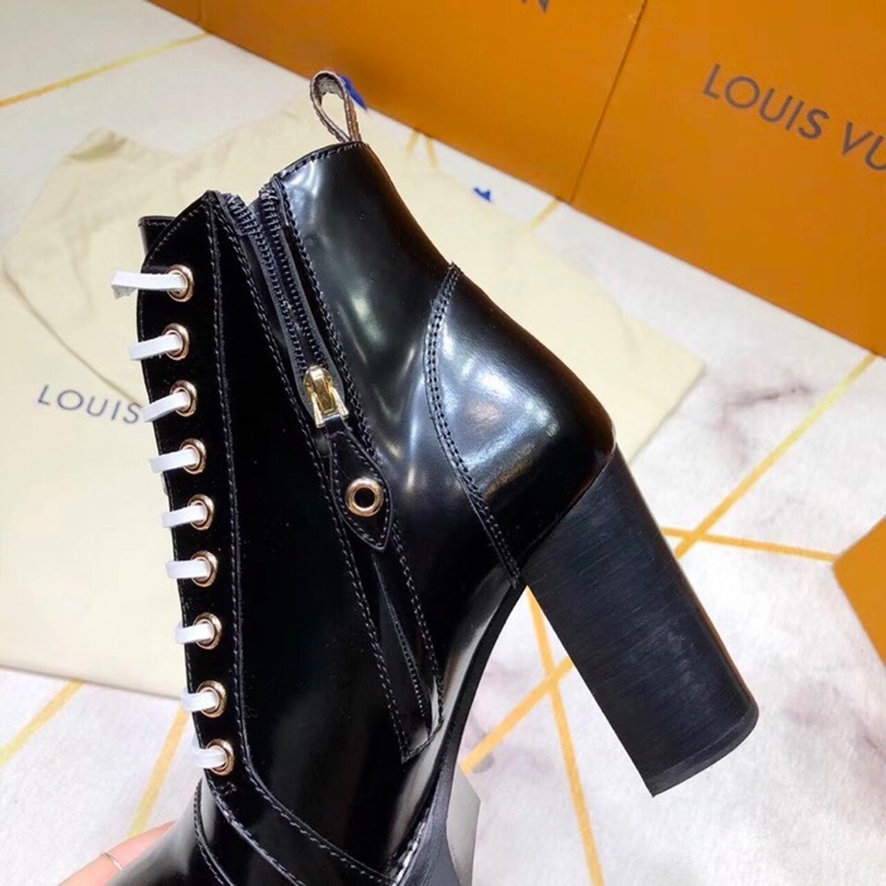 Louis Vuitton Star Trail Ankle Boot Black For Women LV - Soul Replicas