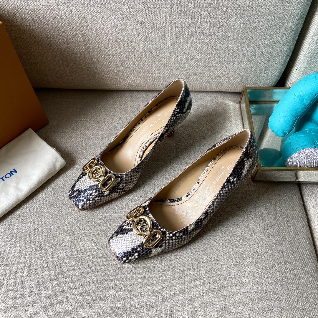 Louis Vuitton Women's Rotary Pump Grey For Women LV - Soul Replicas