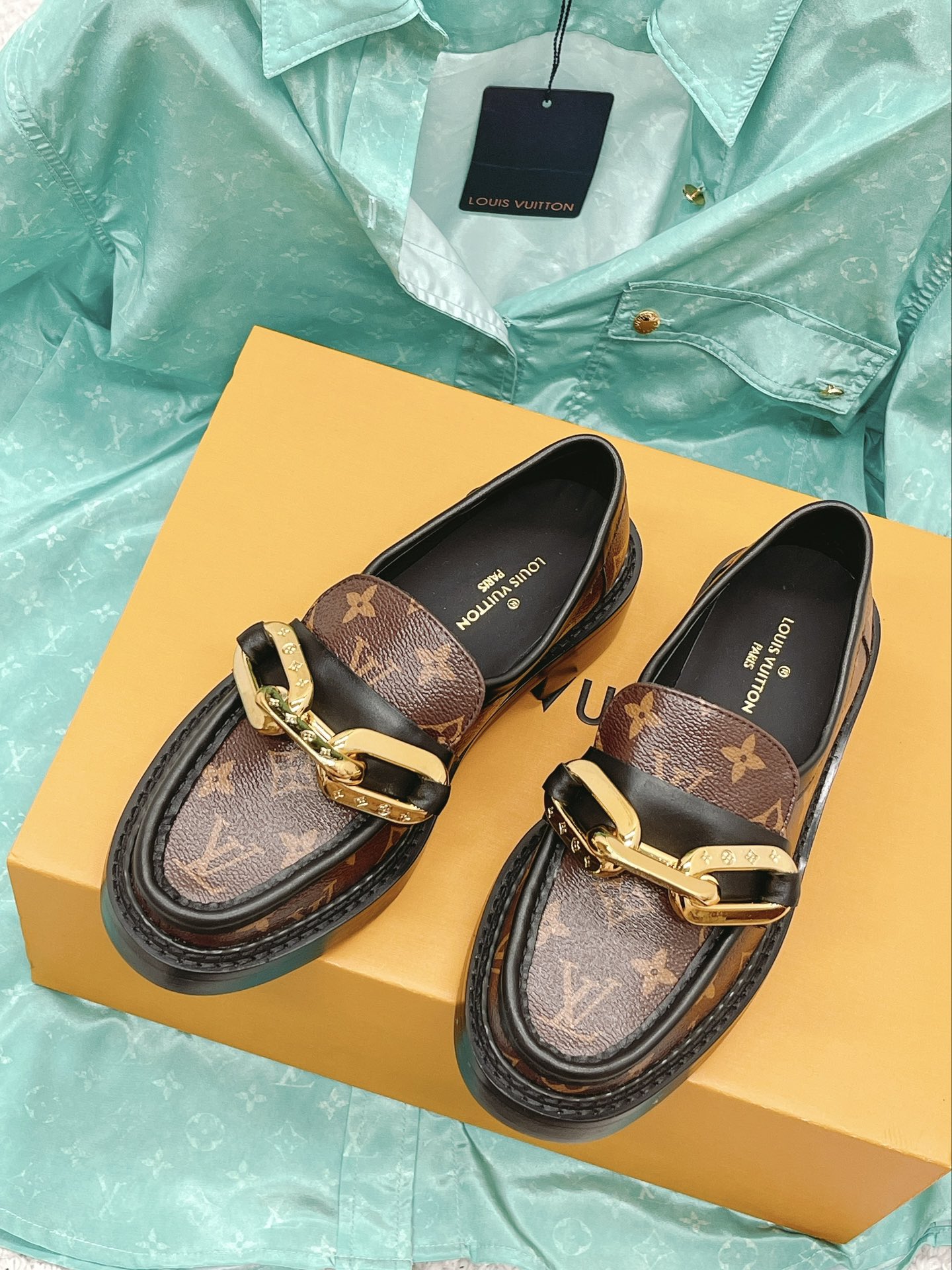 Louis Vuitton Women's Academy Loafer Brown For Women LV - Soul Replicas