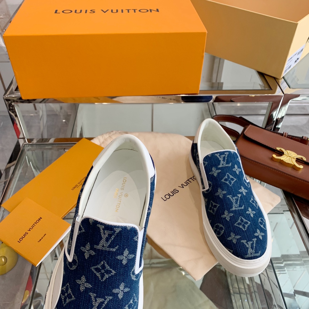 Louis Vuitton Women's Trocadero Slip On Blue For Women LV - Soul Replicas