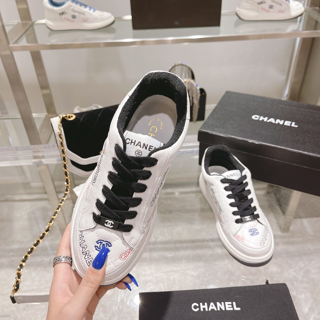 Chanel Women's Sneakers Black For Women - Soul Replicas