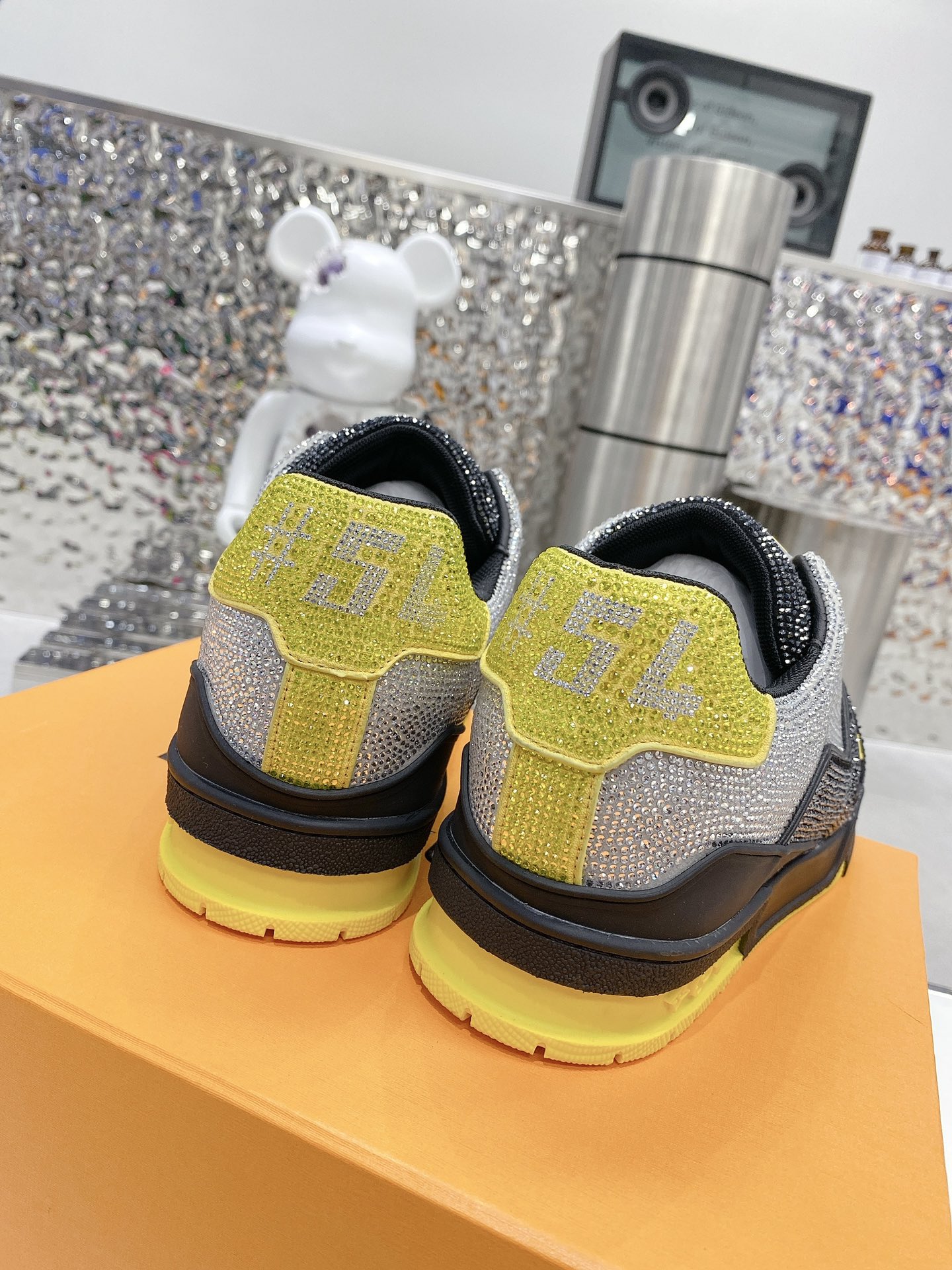 Louis Vuitton Women's LV Trainers Black And Yellow For Women LV - Soul Replicas