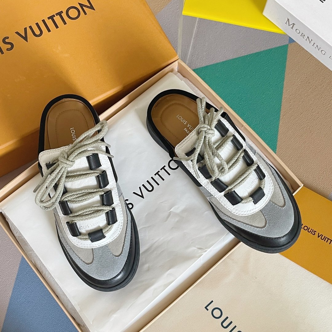 Louis Vuitton Women's Lous Sneakers Black For Women LV - Soul Replicas