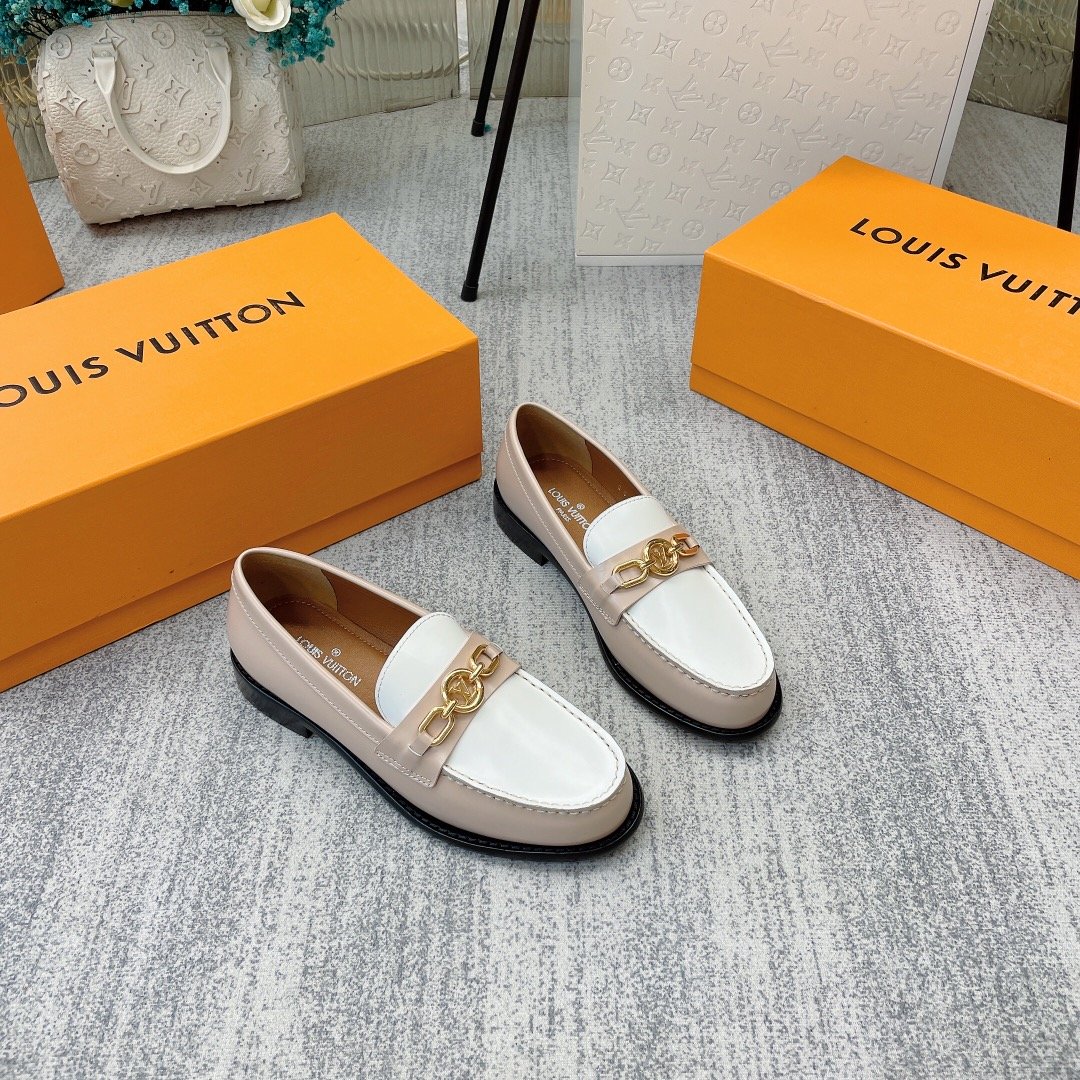Louis Vuitton Women's Chess Flat Loafe Beige For Women LV - Soul Replicas