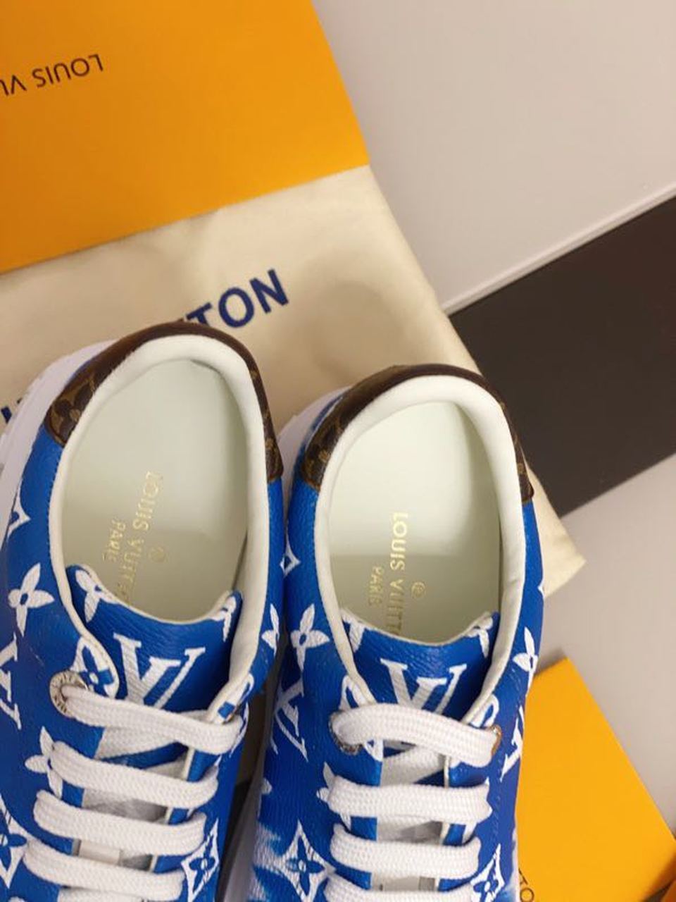 Louis Vuitton Time Out Sneaker Blue For Women LV - Soul Replicas