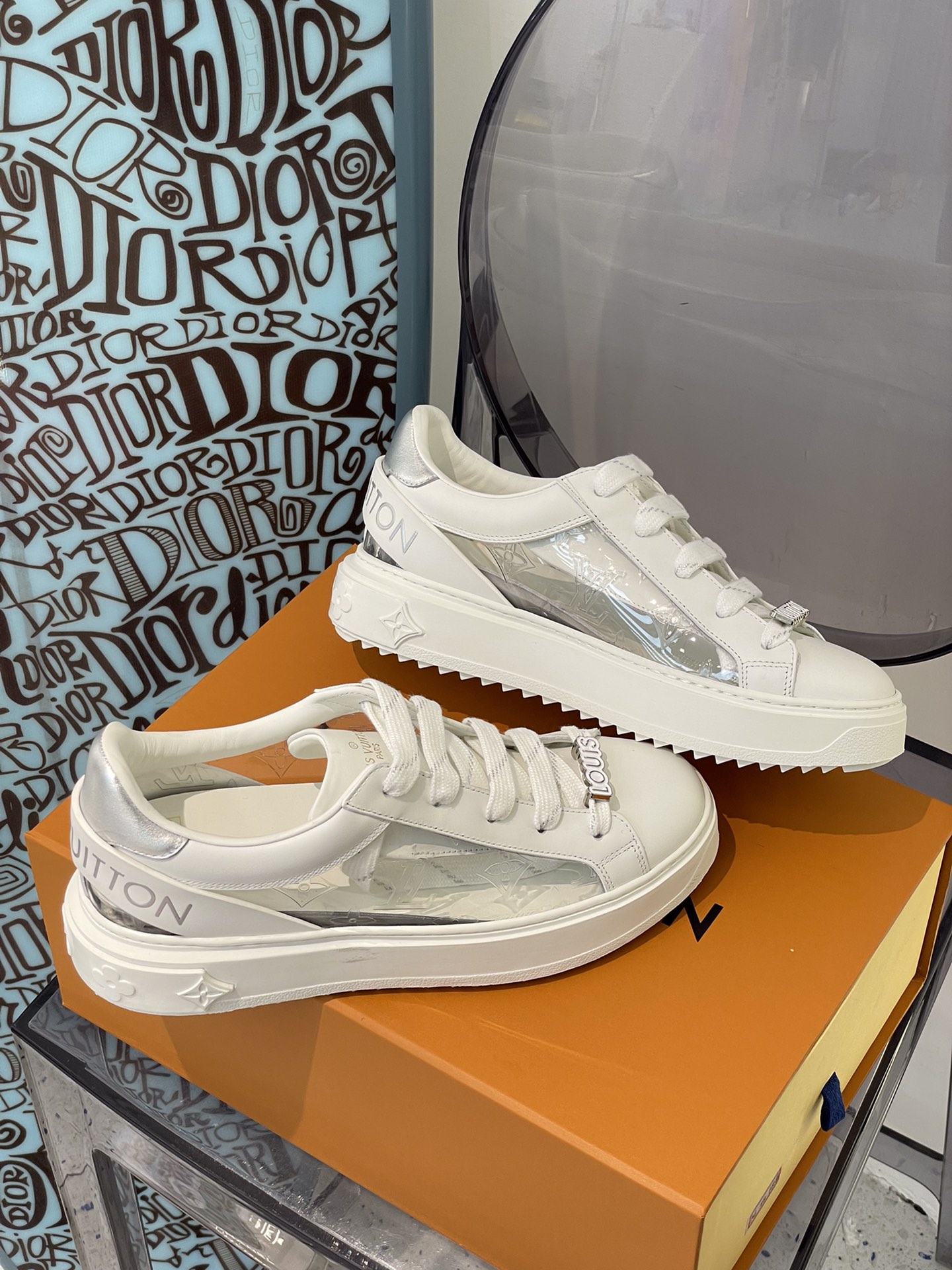 Louis Vuitton Women's Time Out Sneaker Sliver For Women LV - Soul Replicas