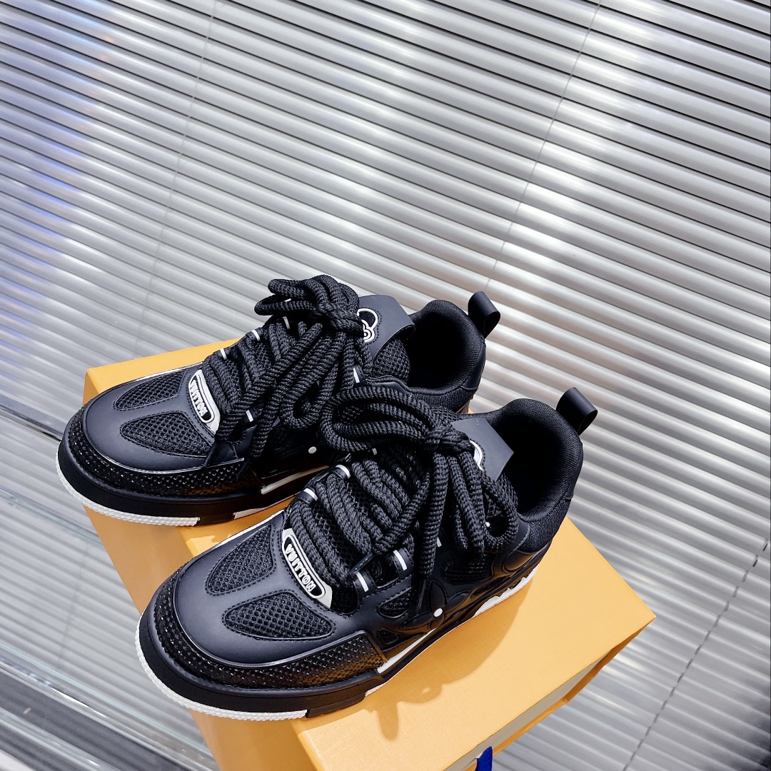 Louis Vuitton Women's Skate Sneakers Black For Women LV - Soul Replicas