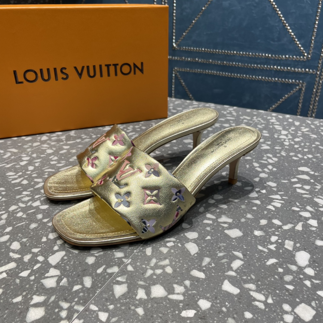 Louis Vuitton Women's Revival Mule Gold For Women LV - Soul Replicas
