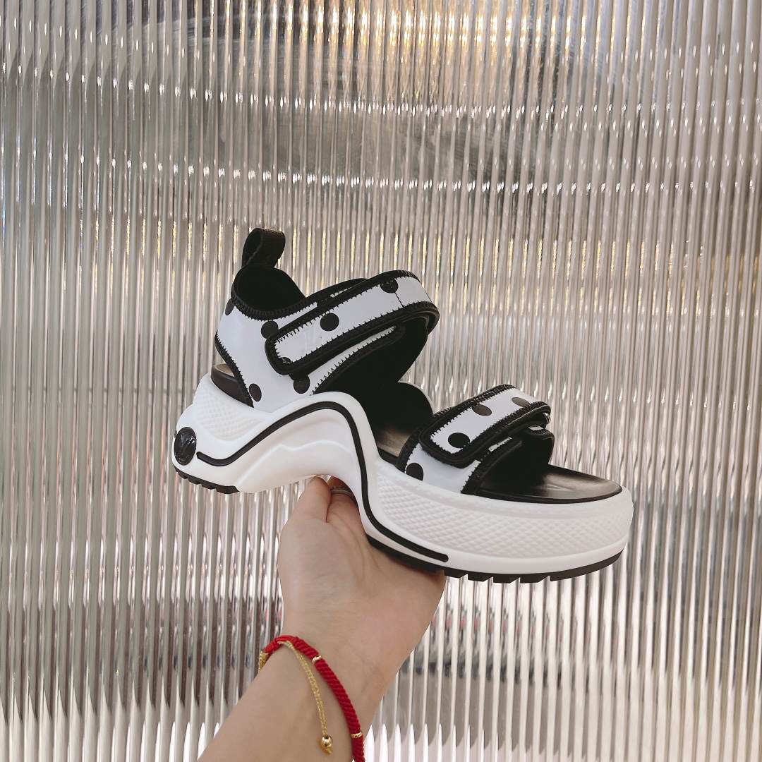 Louis Vuitton Women's LV Archlight Flat Sandal White For Women LV - Soul Replicas