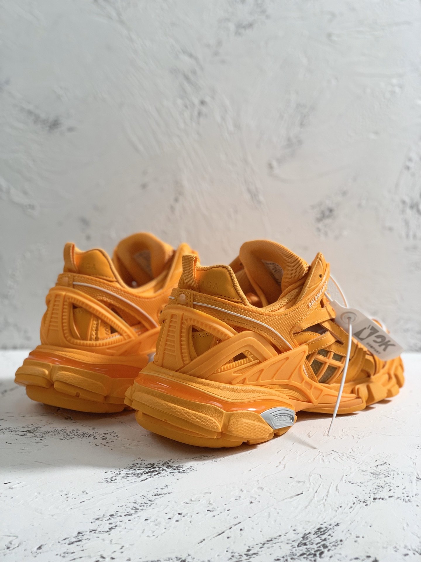 Balenciaga Track.2 Clear Sole Trainers Yellow For Women - Soul Replicas