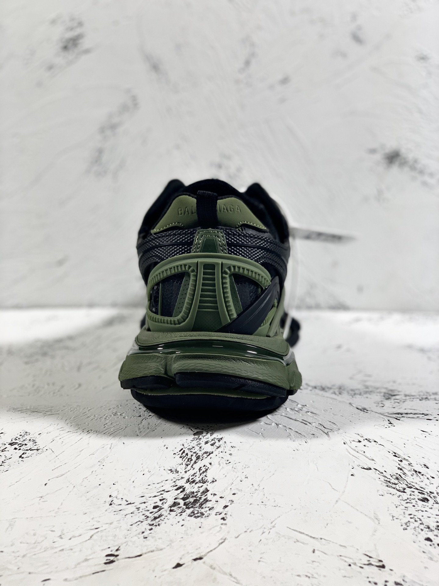Balenciaga Track.2 Clear Sole Trainers Black/Green For Women - Soul Replicas