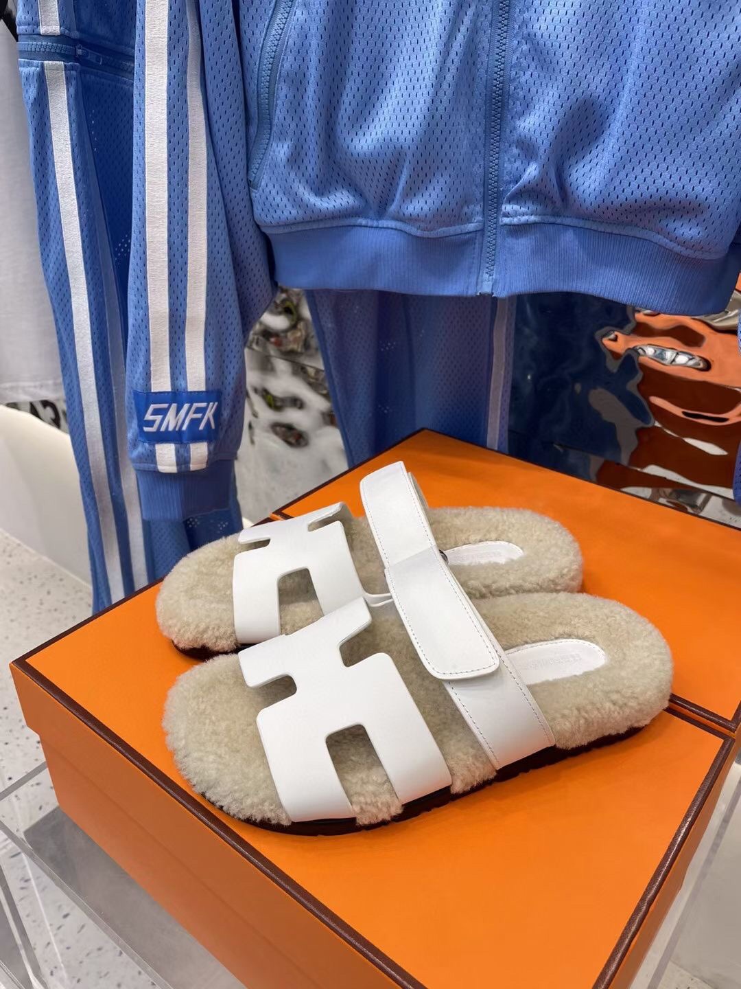 Hermes Chypre Sandal White For Women - Soul Replicas