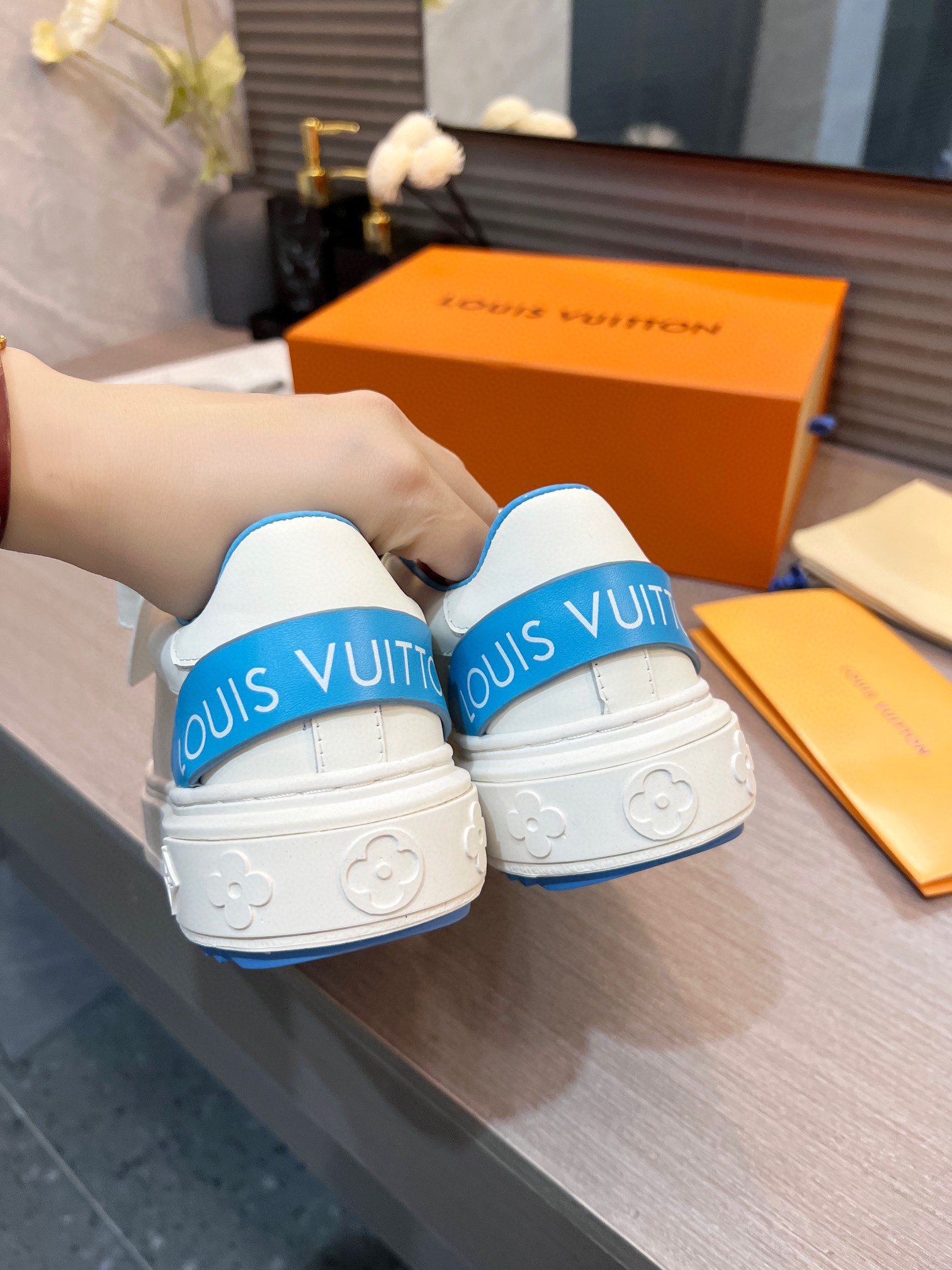 Louis Vuitton Women's Time Out Sneaker Blue For Women LV - Soul Replicas