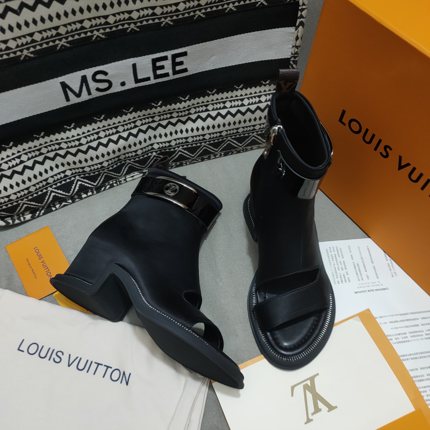 Louis Vuitton Women's Moonlight Ankle Boot Black For Women LV 1AA0H5 - Soul Replicas