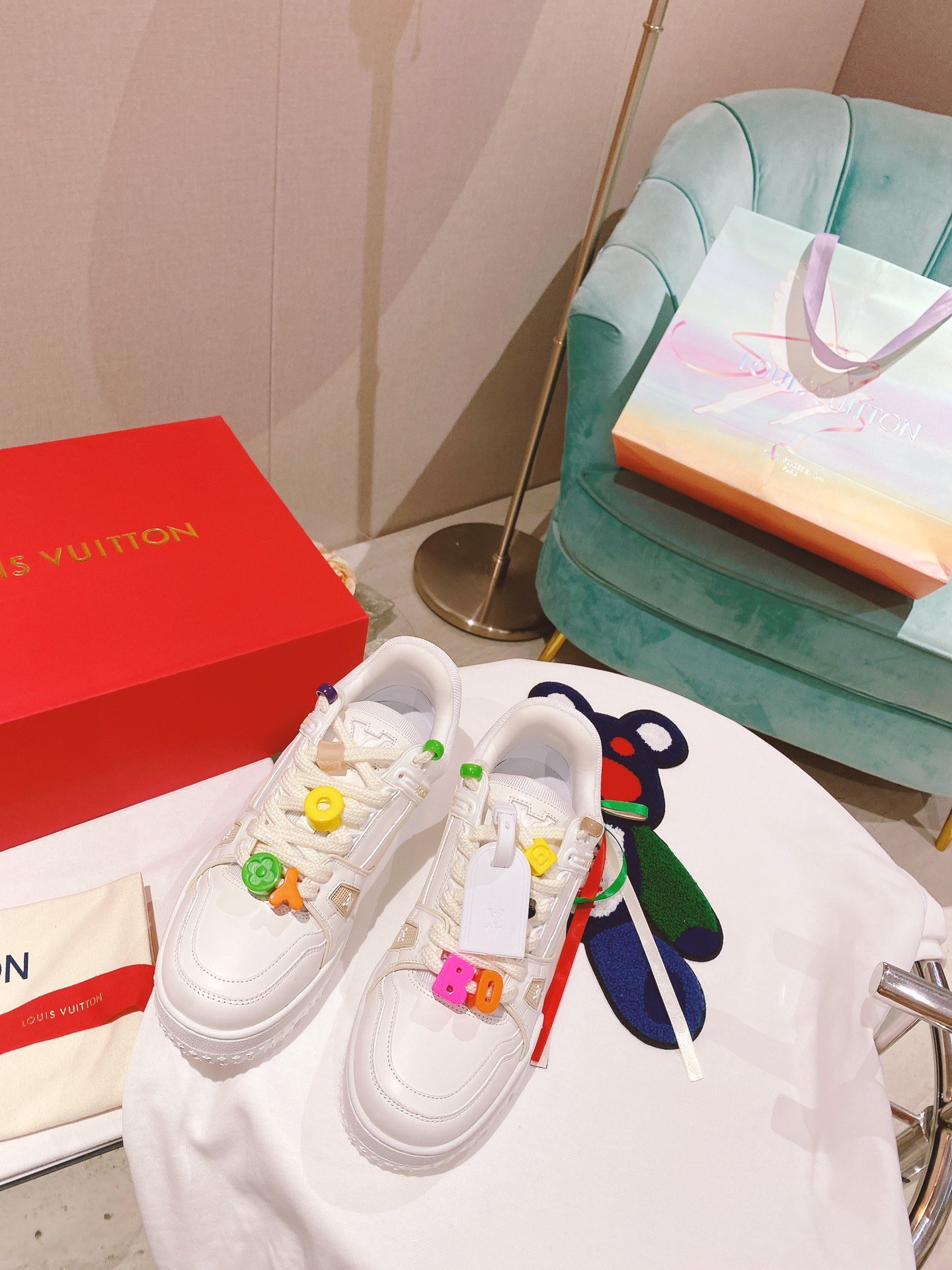 Louis Vuitton Women's LV Trainer Sneaker White For Women LV - Soul Replicas