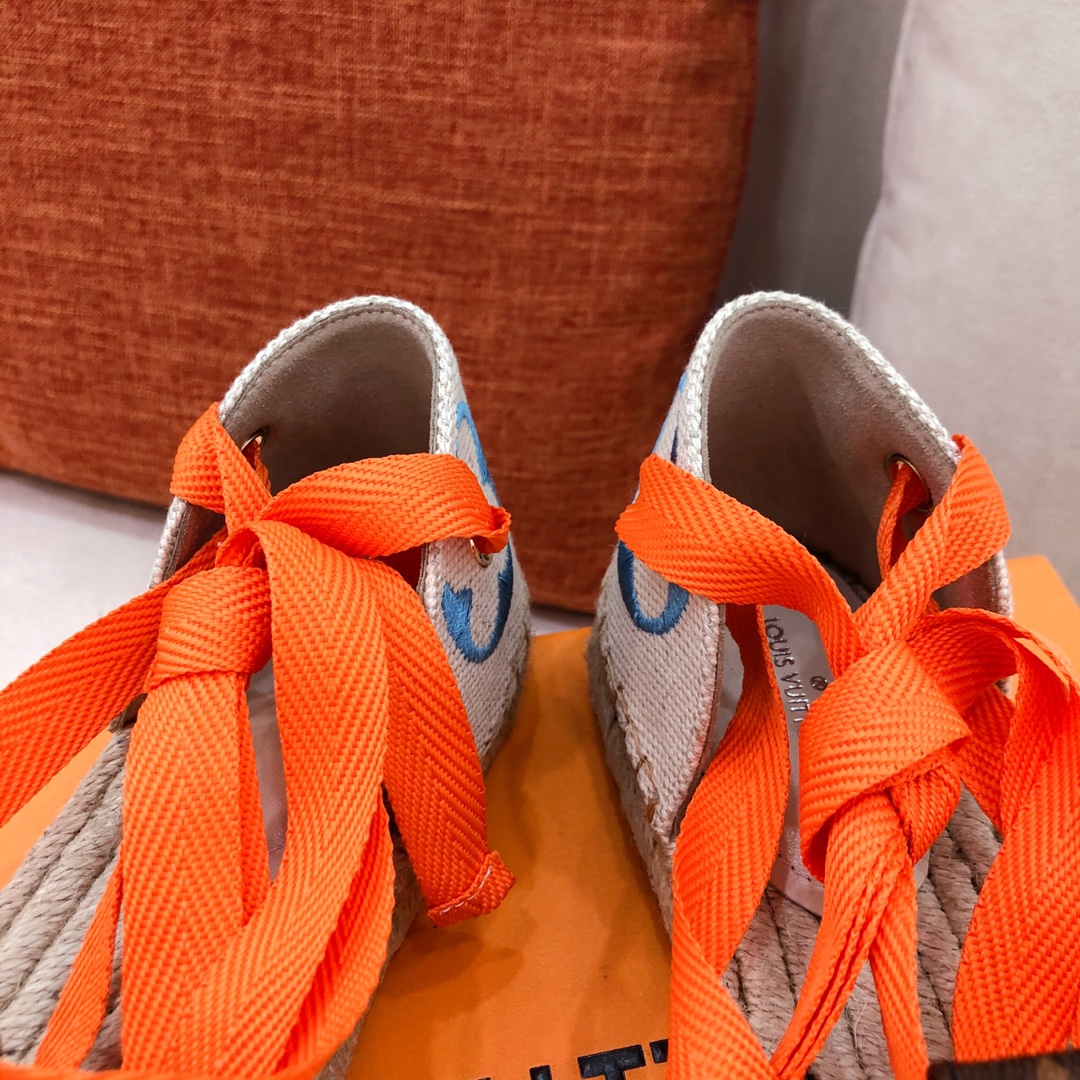 Louis Vuitton Women's Starboard Flat Espadrille Blue For Women LV - Soul Replicas