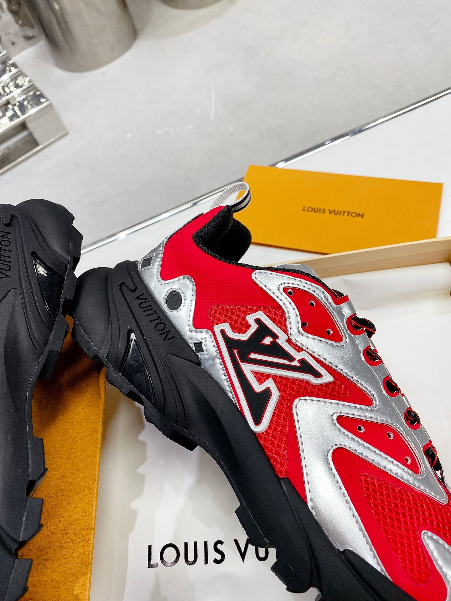 Louis Vuitton Women's LV Runner Tatic Sneaker Red For Women LV - Soul Replicas