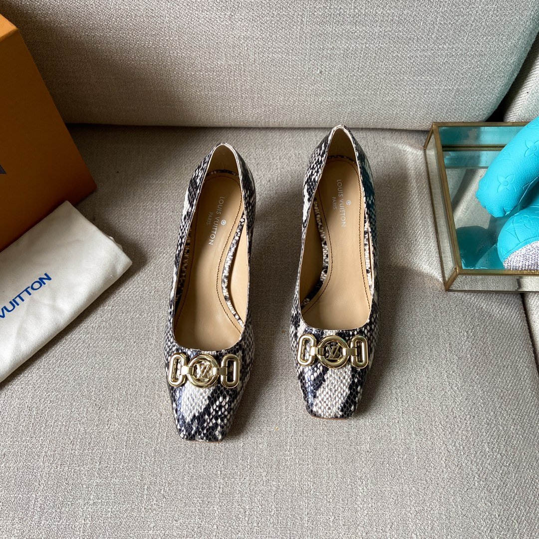 Louis Vuitton Women's Rotary Pump Grey For Women LV - Soul Replicas