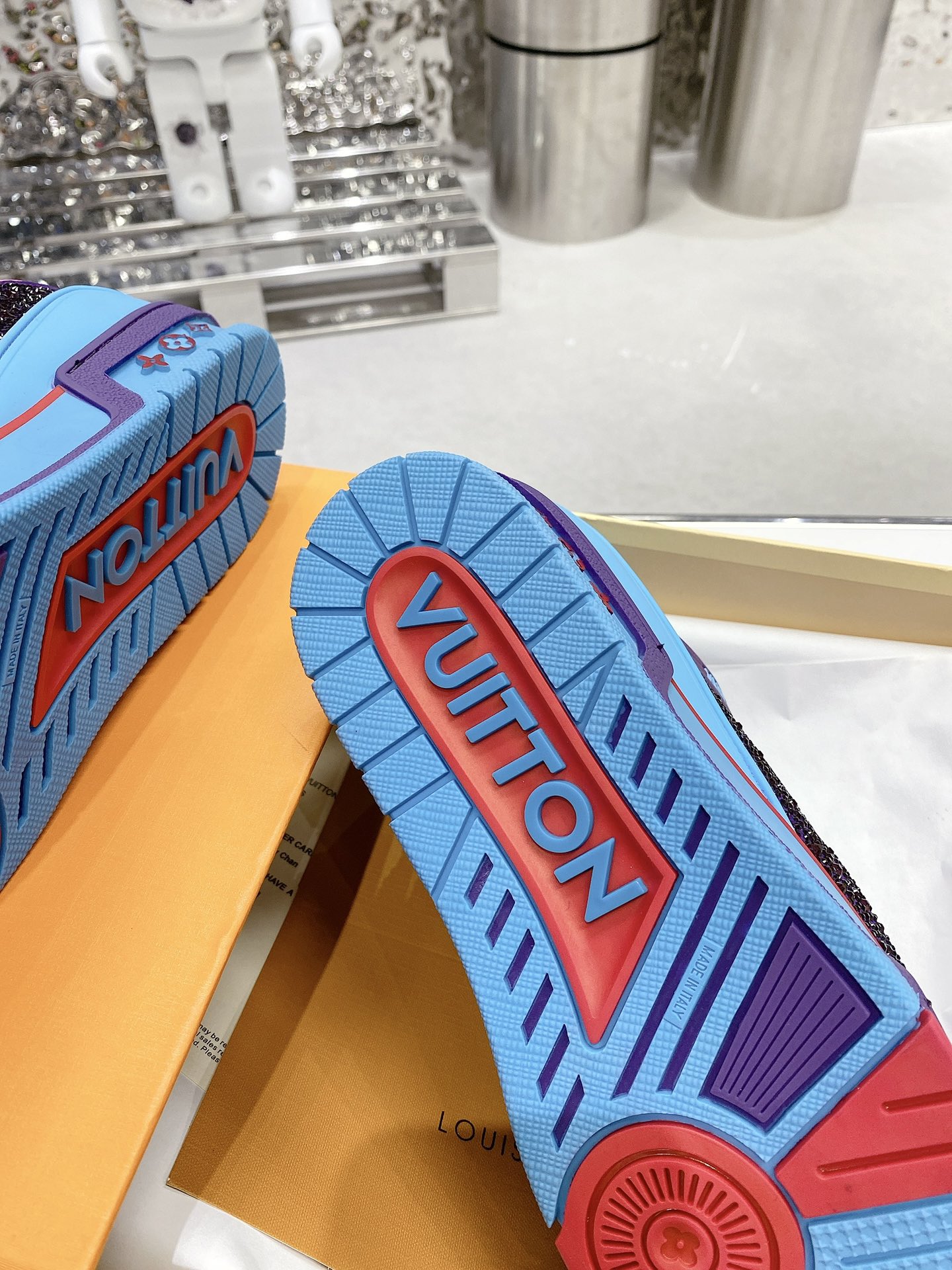 Louis Vuitton Women's LV Trainers Blue For Women LV - Soul Replicas