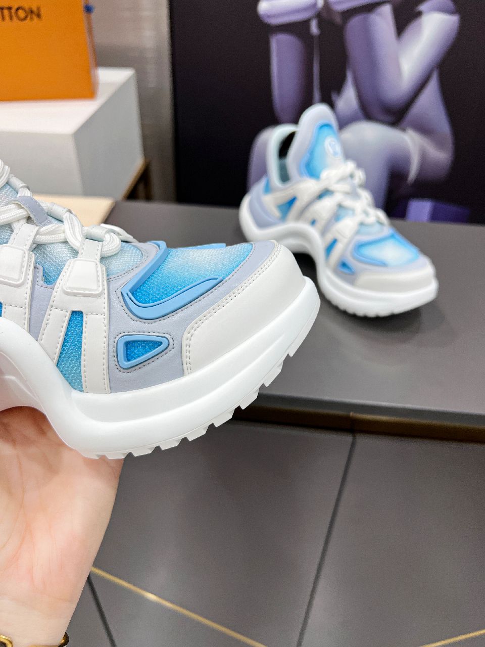 Louis Vuitton Women's LV Archlight Sneaker Blue For Women LV 1A9RVB - Soul Replicas